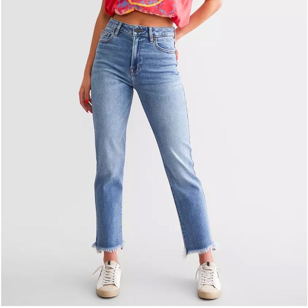 Hidden Buckle Tracey Cropped Straight Jean